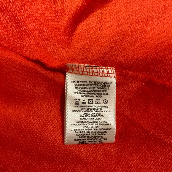 Anthropologie Deletta Vibrant Coral Blouse - Picture 4 of 5